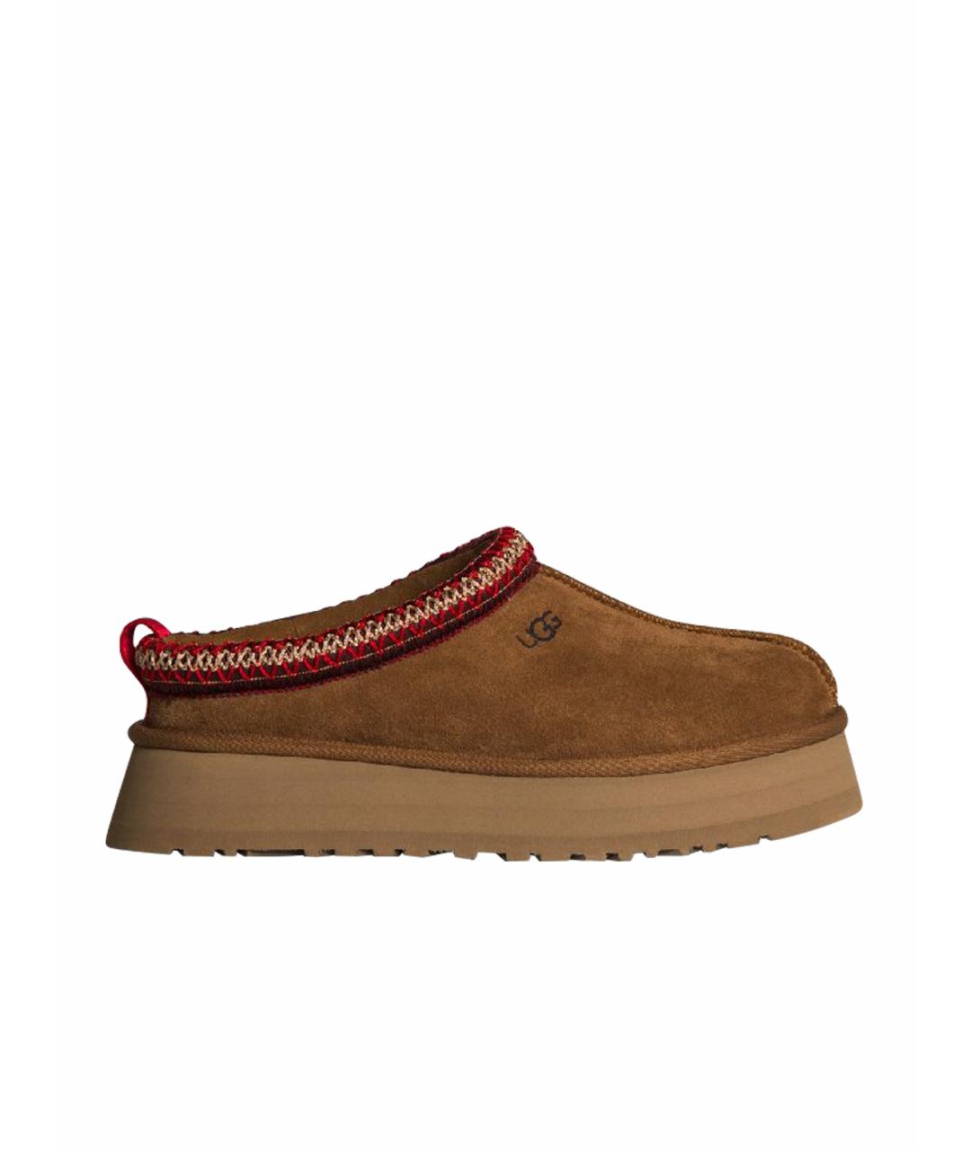 UGG AUSTRALIA Коричневые замшевые сабо, фото 1