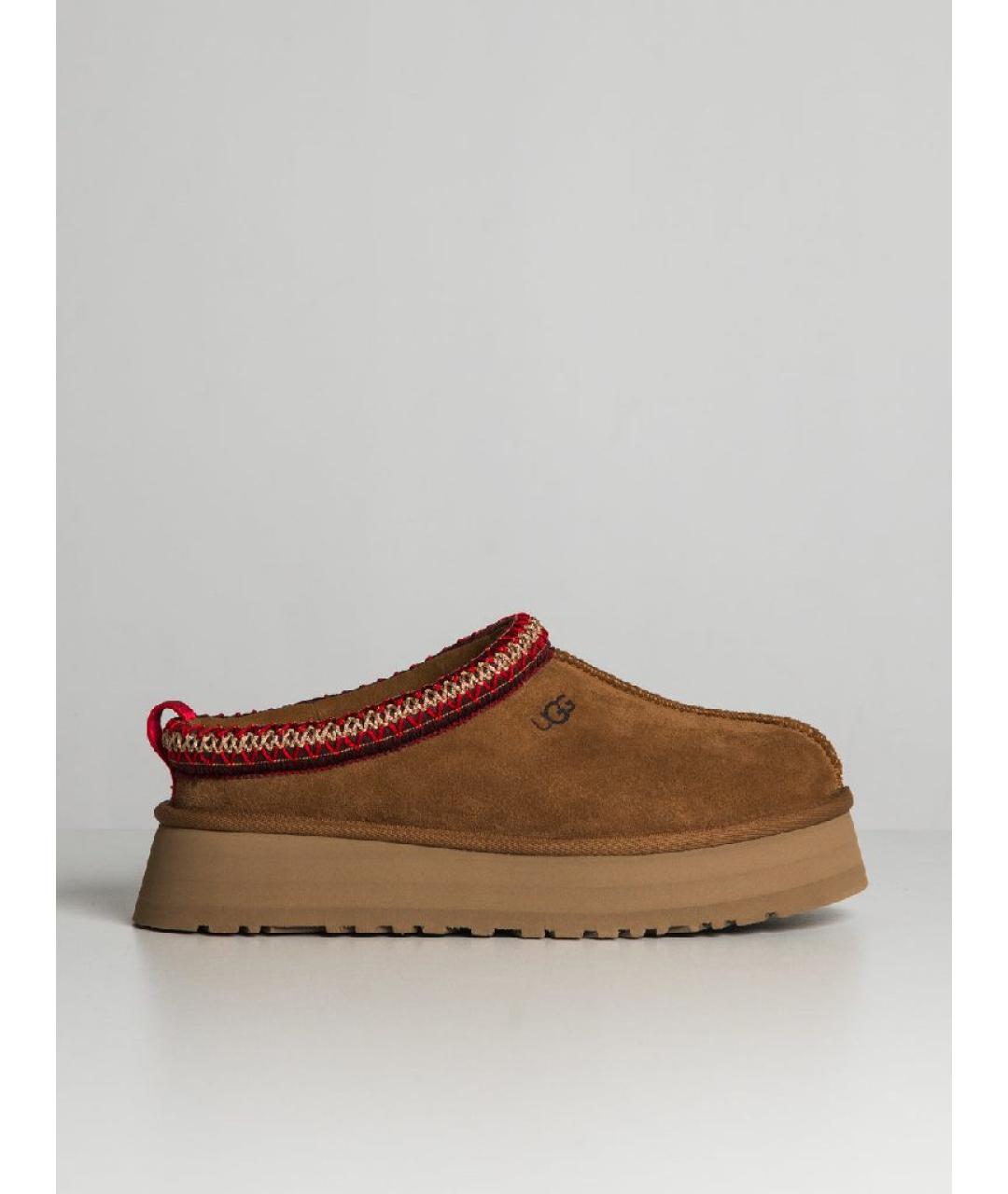 UGG AUSTRALIA Коричневые замшевые сабо, фото 9