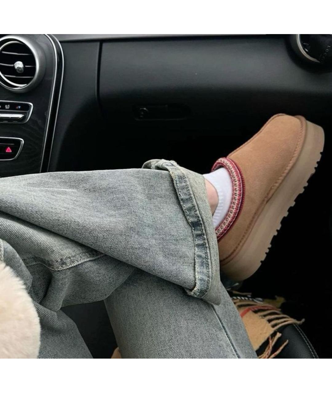 UGG AUSTRALIA Коричневые замшевые сабо, фото 8