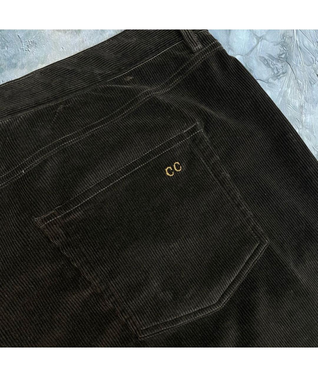 ERMENEGILDO ZEGNA XXX Коричневые хлопковые классические брюки, фото 4