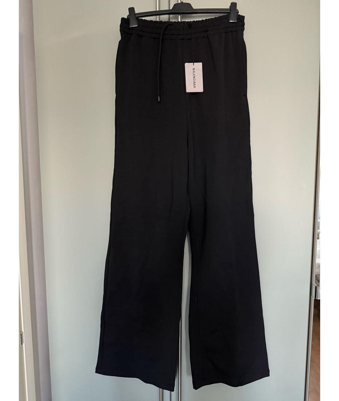 BALENCIAGA Черные хлопко-эластановые спортивные брюки и шорты, фото 9