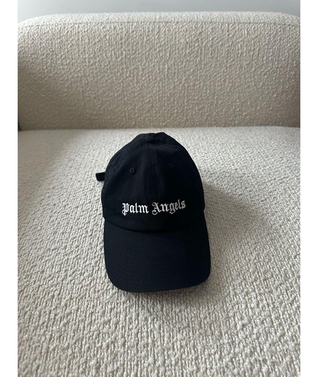 PALM ANGELS Черная хлопковая кепка, фото 5
