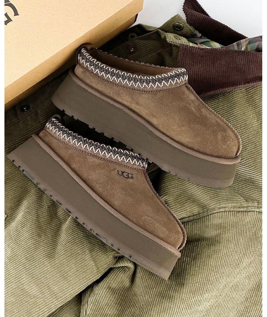 UGG AUSTRALIA Коричневые замшевые мюли, фото 3