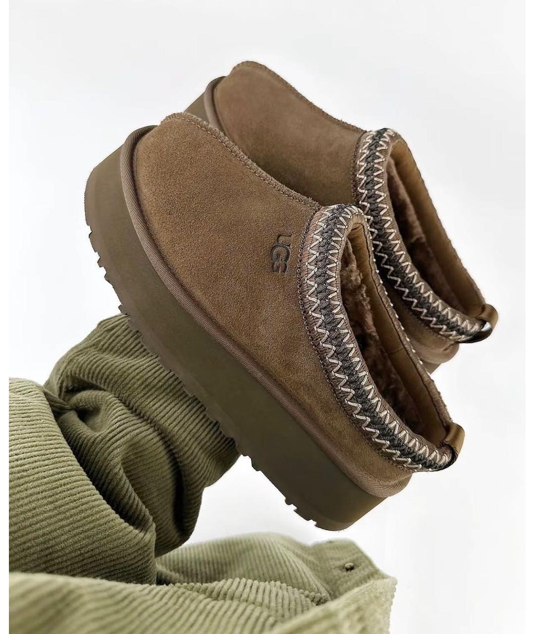 UGG AUSTRALIA Коричневые замшевые мюли, фото 2