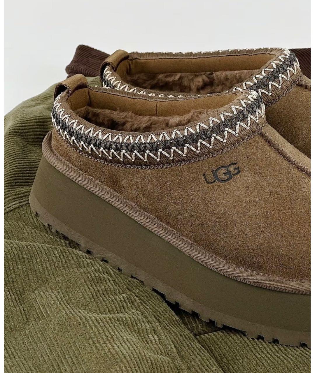 UGG AUSTRALIA Коричневые замшевые мюли, фото 4