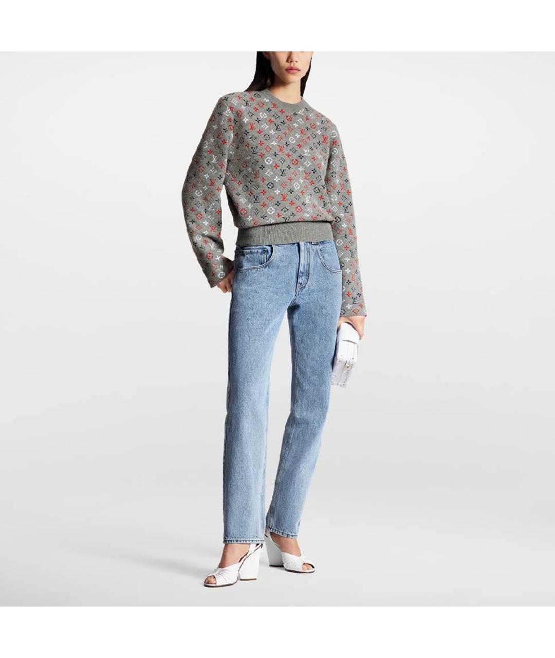 LOUIS VUITTON Серый джемпер / свитер, фото 2