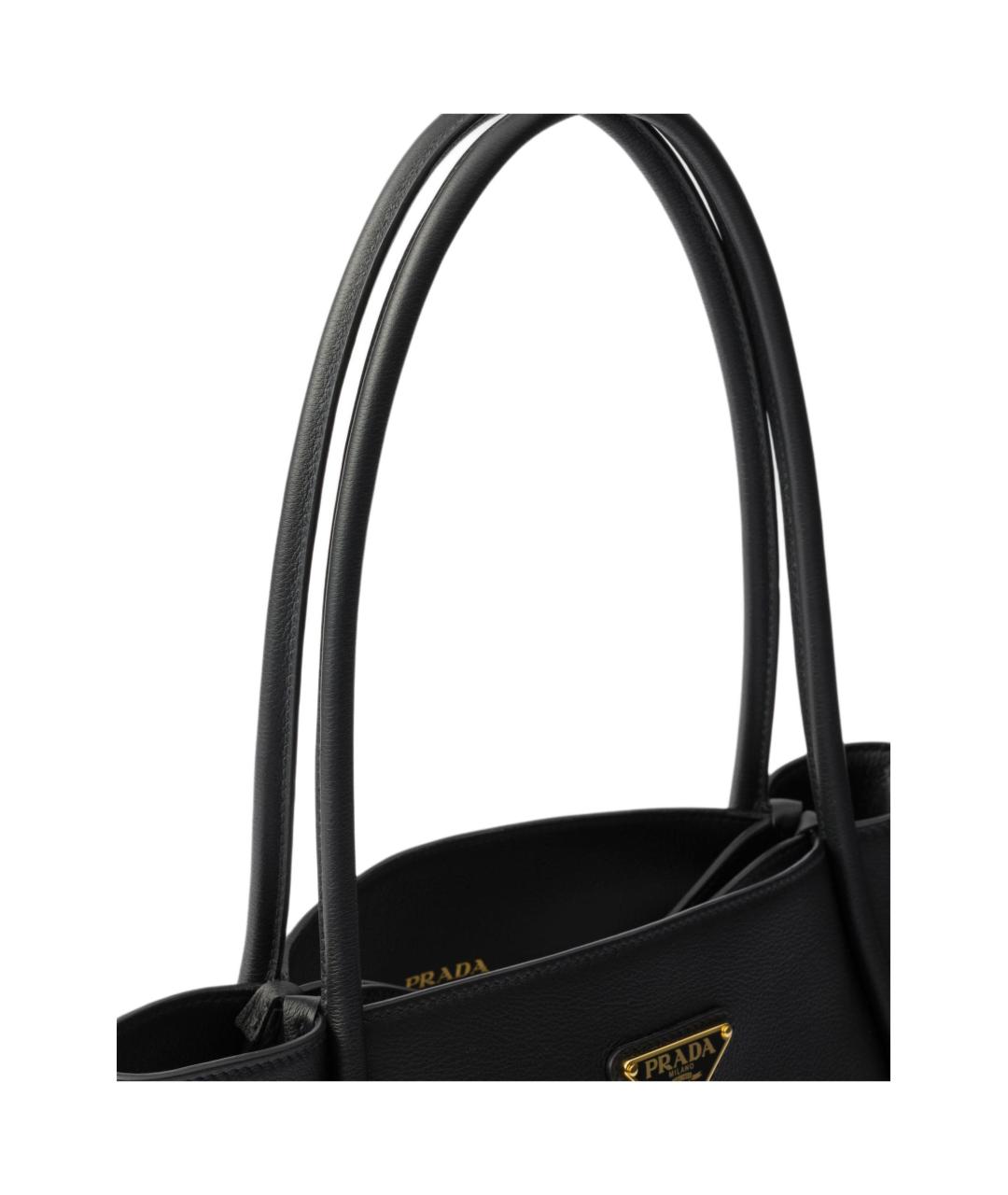 PRADA Черная кожаная сумка через плечо, фото 6