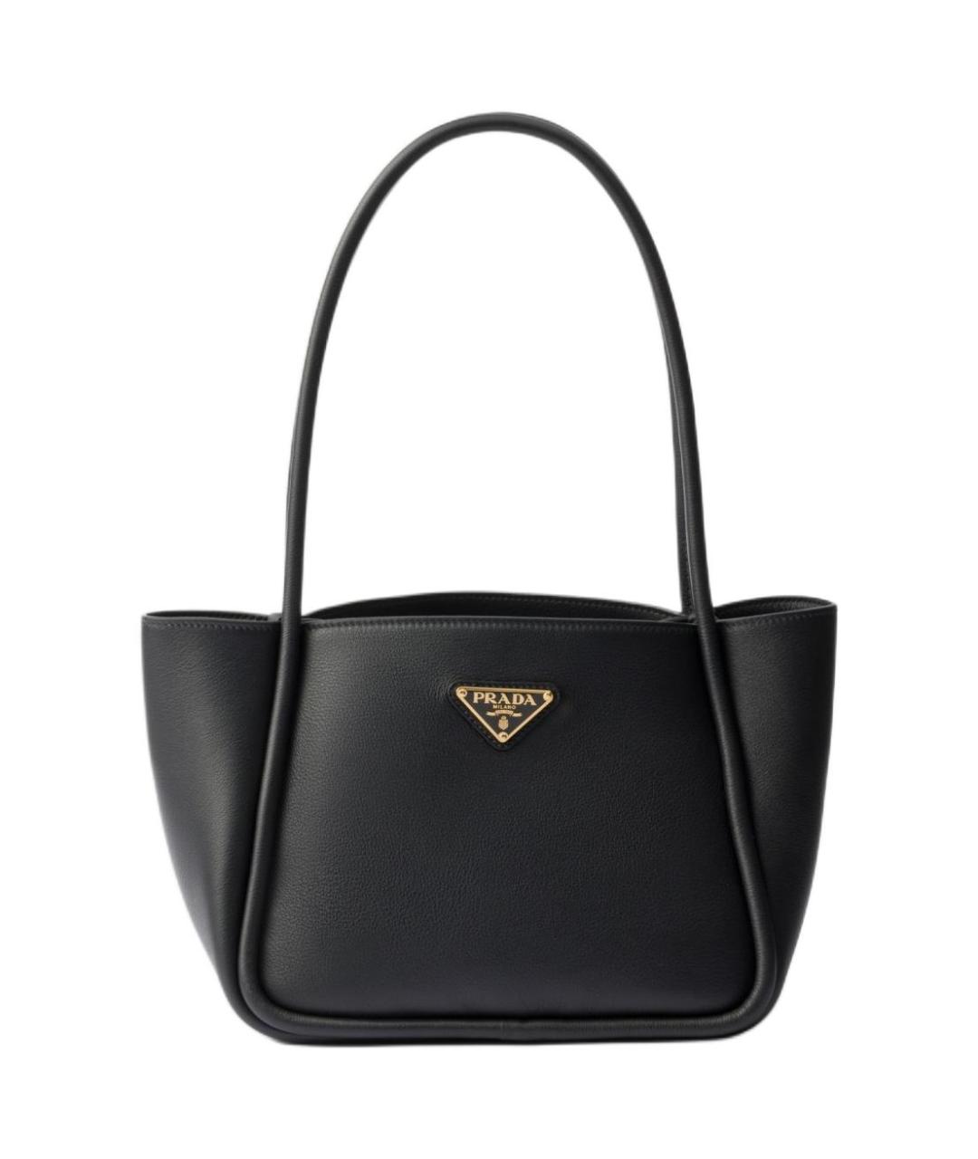 PRADA Черная кожаная сумка через плечо, фото 1