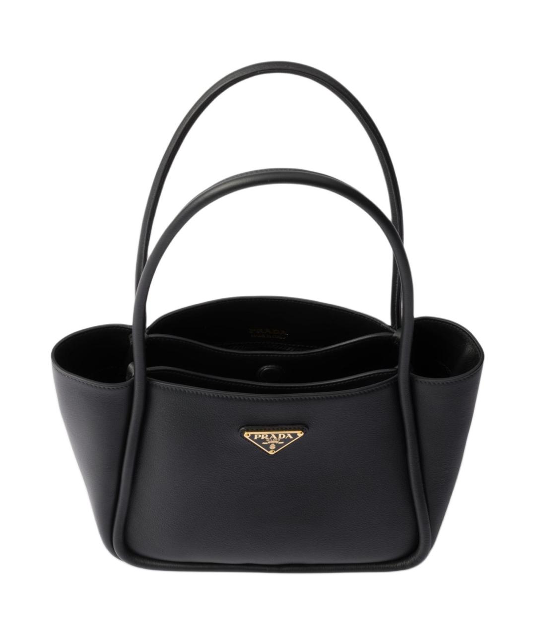 PRADA Черная кожаная сумка через плечо, фото 5
