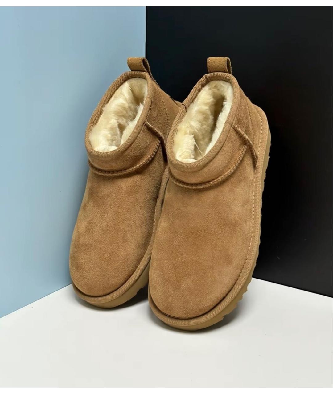 UGG AUSTRALIA Коричневые замшевые ботинки, фото 3