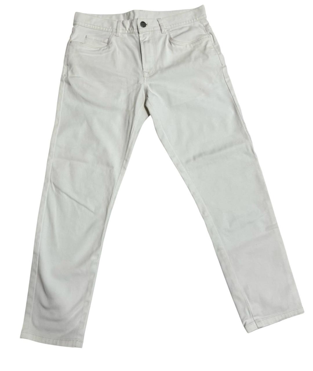MONCLER Белые джинсы скинни, фото 1
