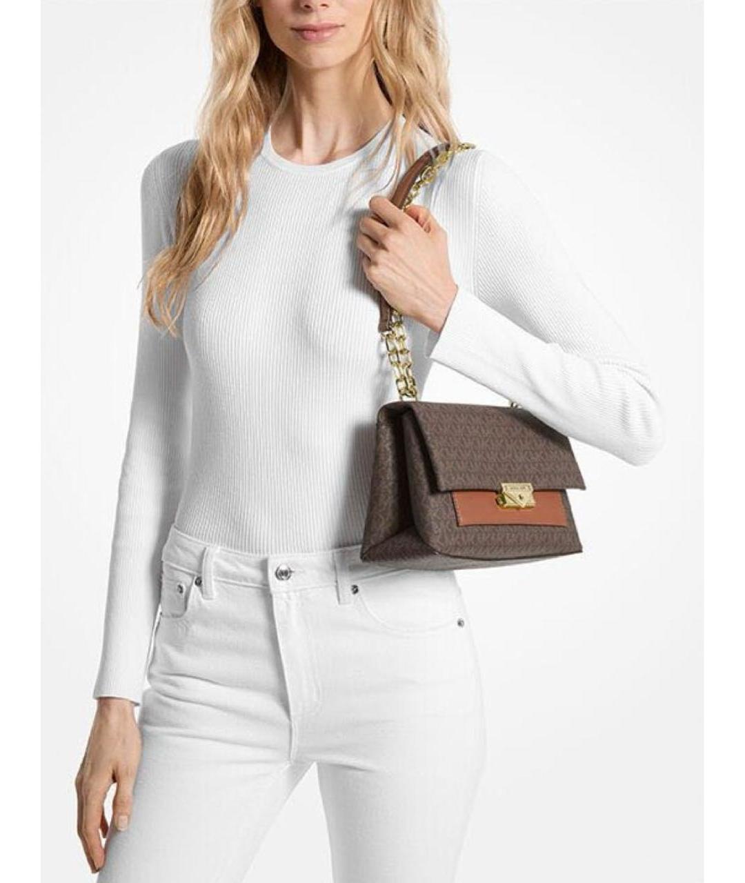 MICHAEL KORS Коричневая сумка через плечо, фото 2