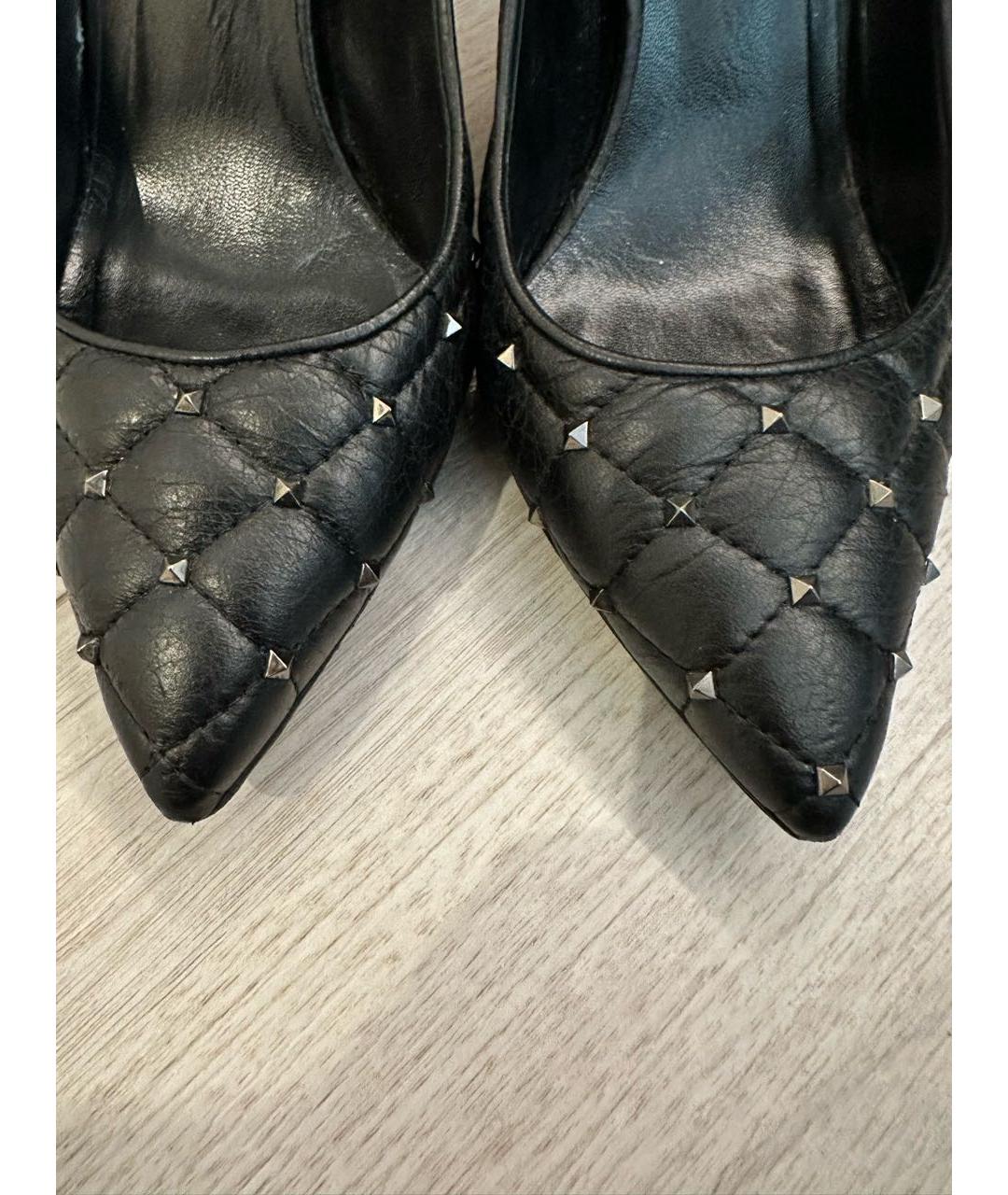 VALENTINO Черные кожаные туфли, фото 5