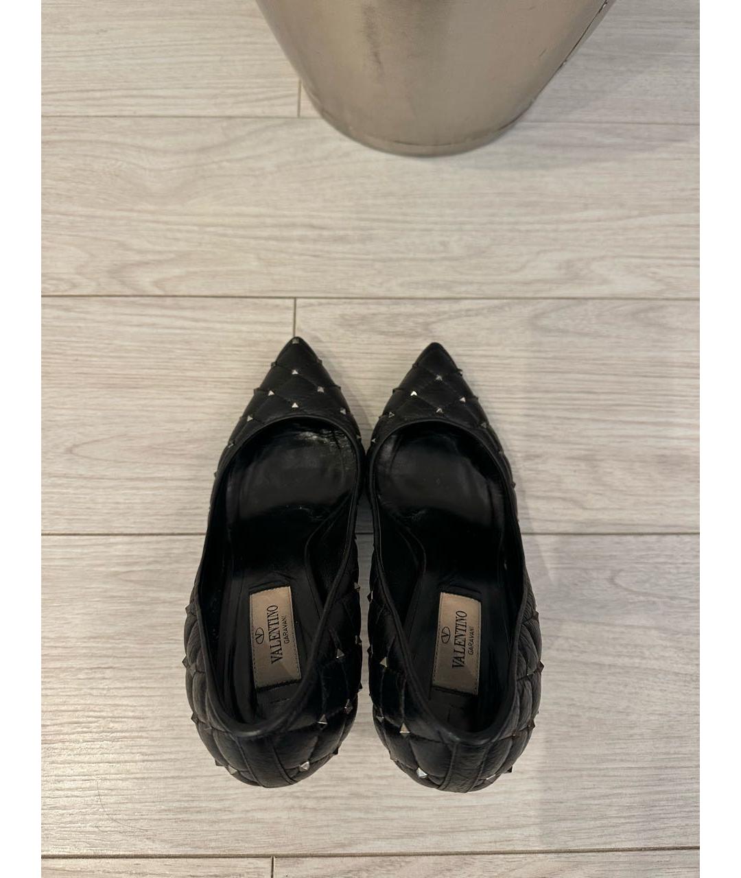 VALENTINO Черные кожаные туфли, фото 3