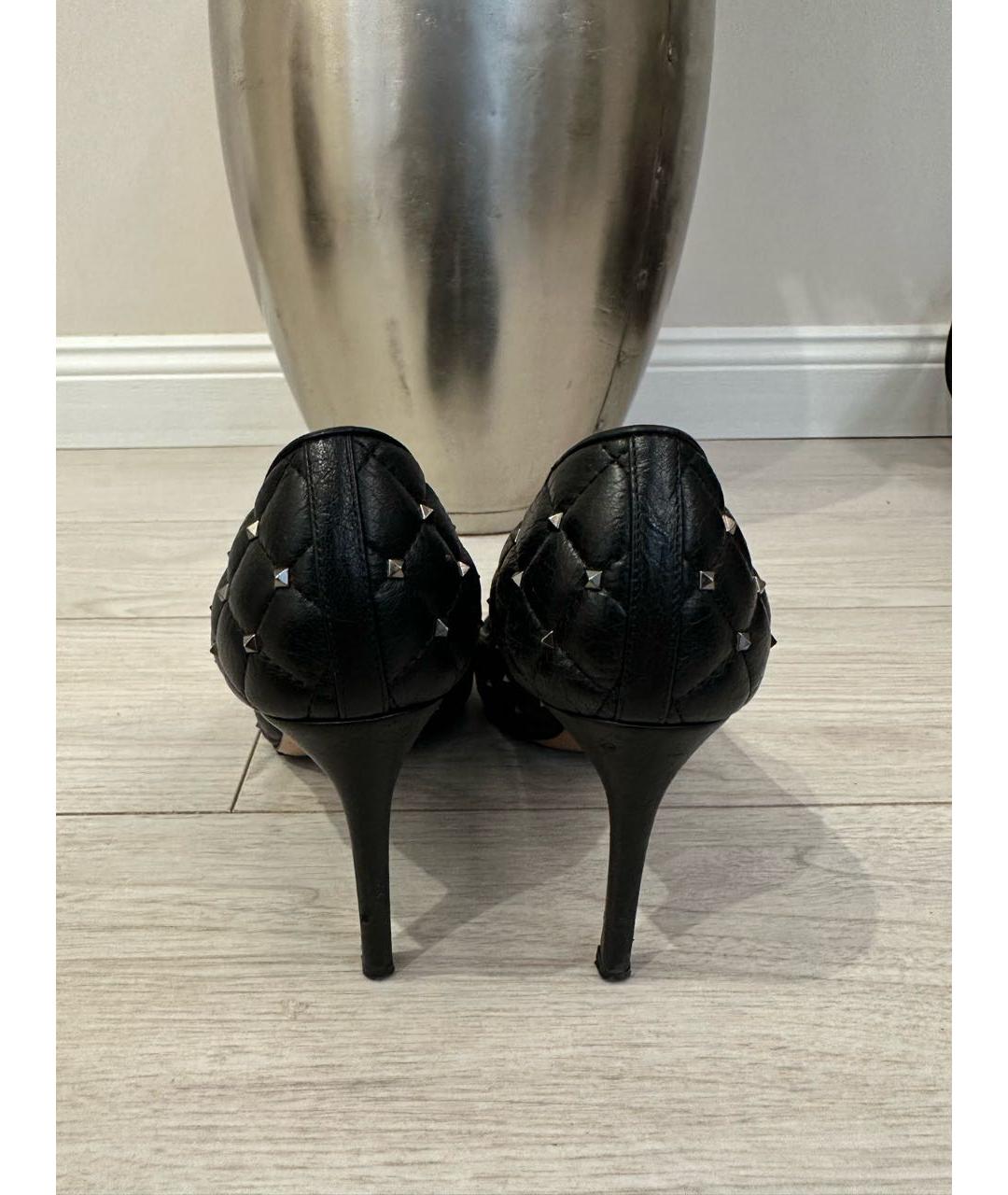 VALENTINO Черные кожаные туфли, фото 4