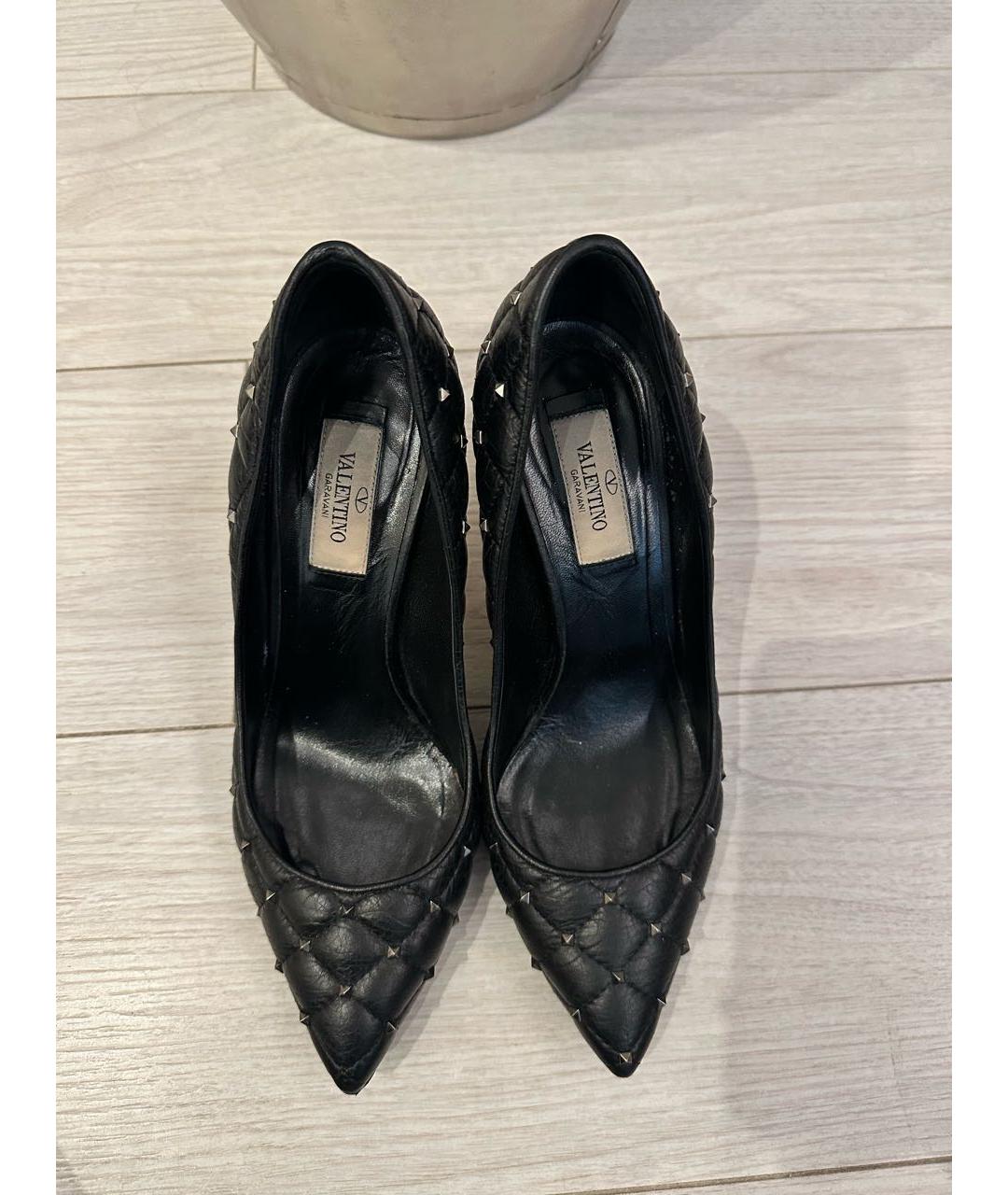 VALENTINO Черные кожаные туфли, фото 2