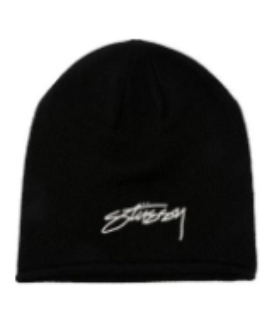 STUSSY Черная шапка, фото 1