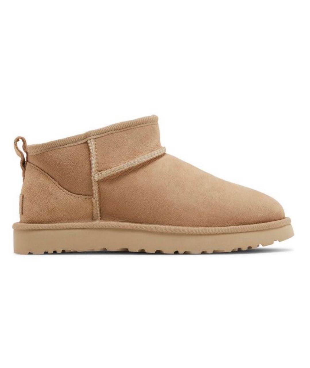 UGG AUSTRALIA Бежевые замшевые ботинки, фото 6