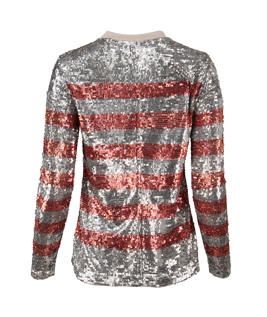BEAU SOUCI Серебрянный хлопковый джемпер / свитер, фото 2