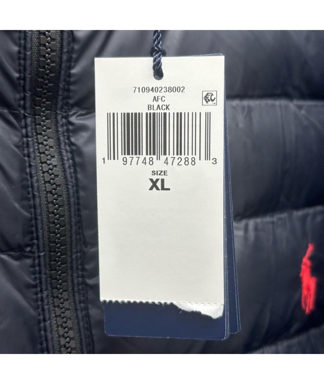 POLO RALPH LAUREN Черный пуховик, фото 4
