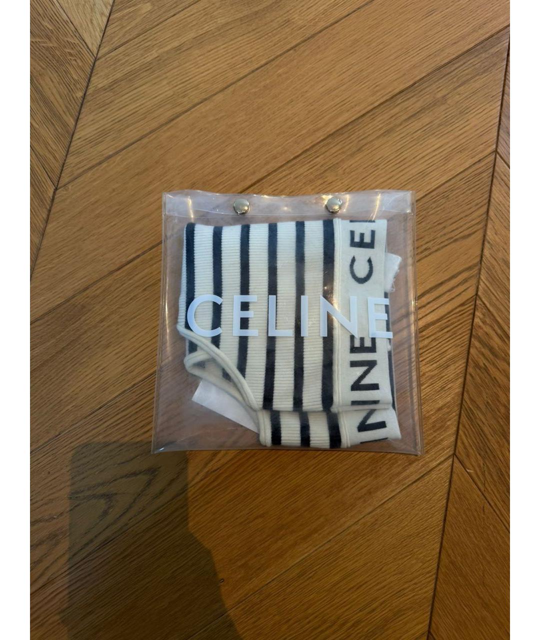 CELINE Белая майка, фото 7