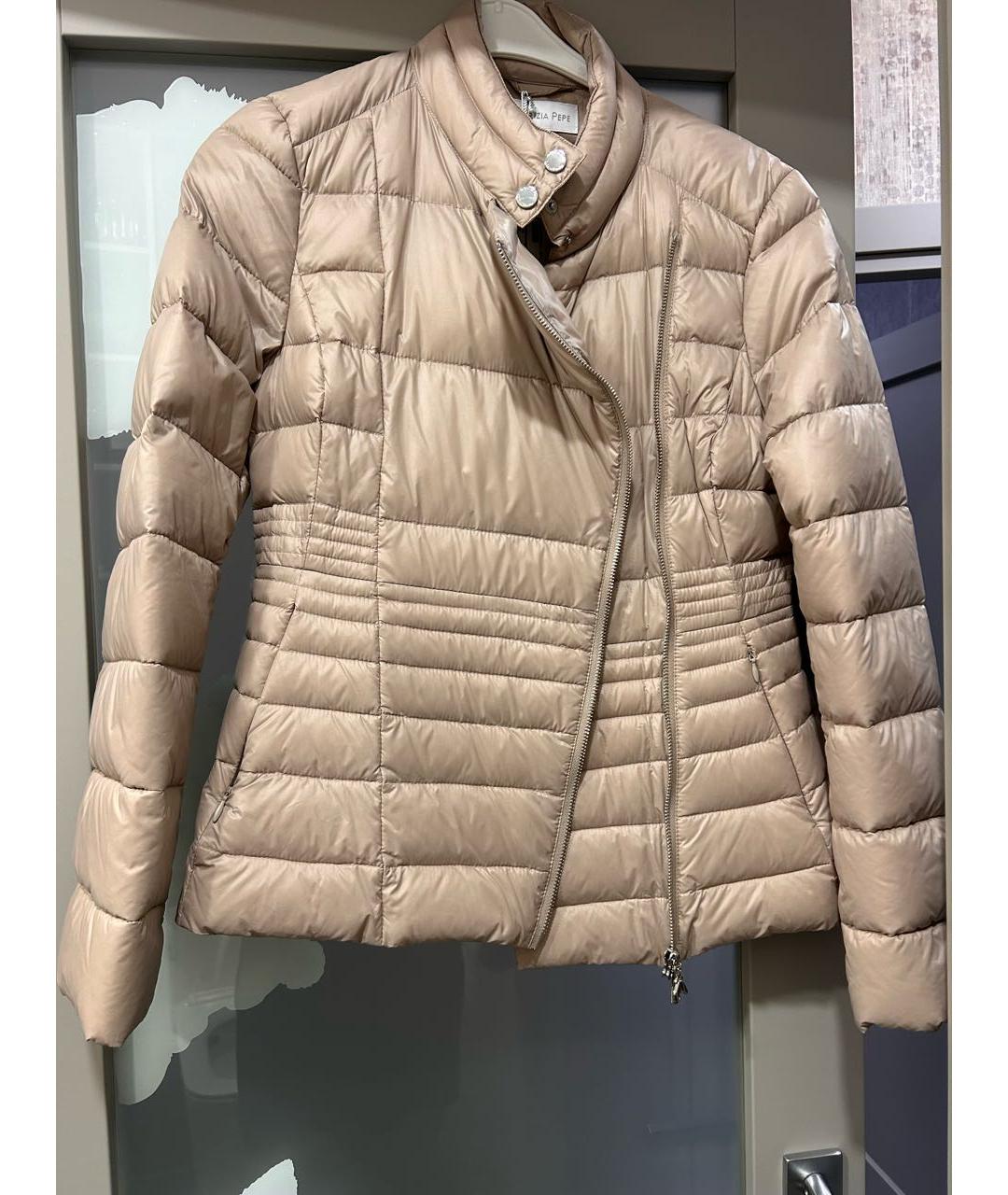 PATRIZIA PEPE Бежевая полиамидовая куртка, фото 5