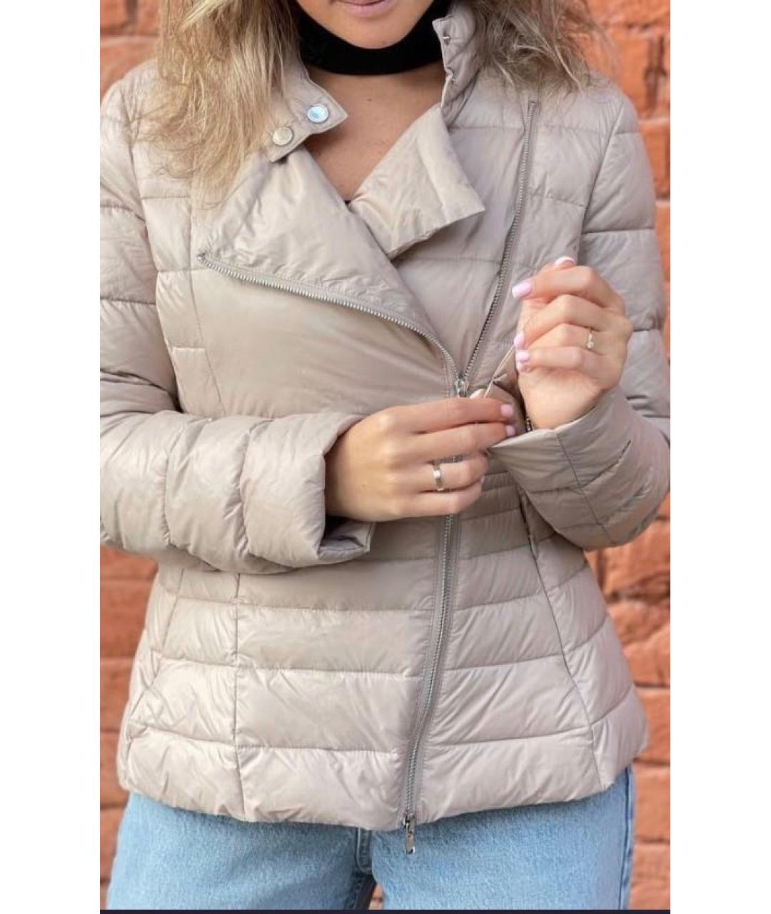 PATRIZIA PEPE Бежевая полиамидовая куртка, фото 6