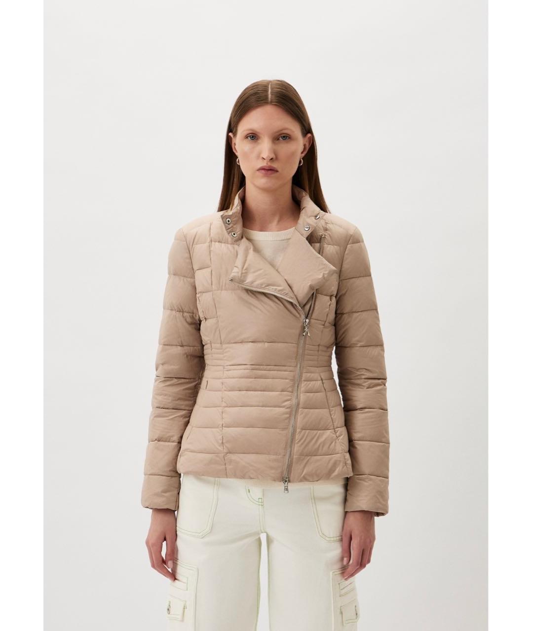 PATRIZIA PEPE Бежевая полиамидовая куртка, фото 2