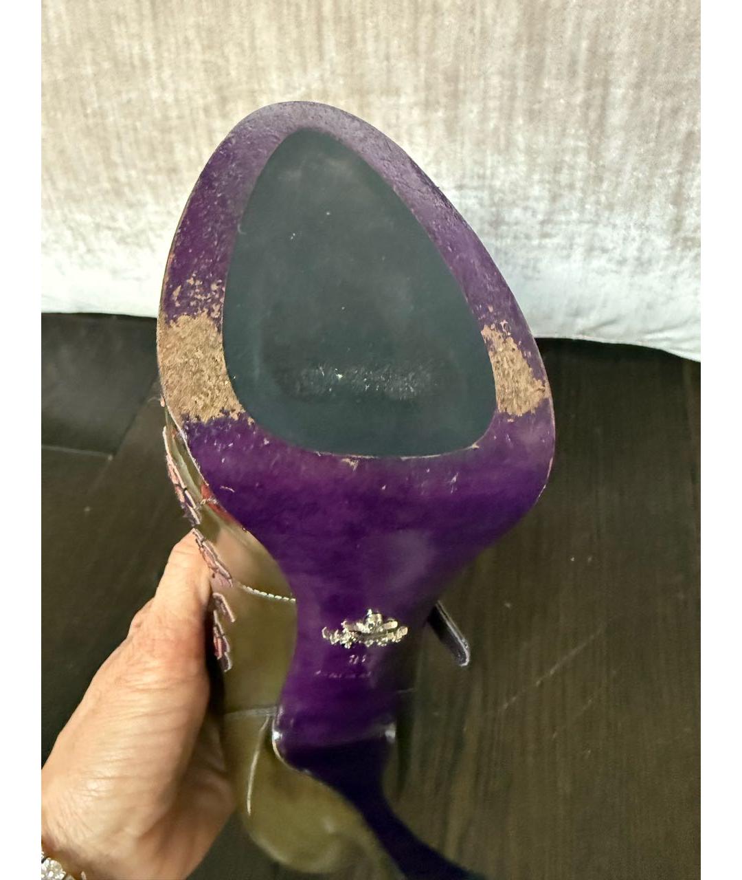 PRADA Хаки кожаные туфли, фото 8