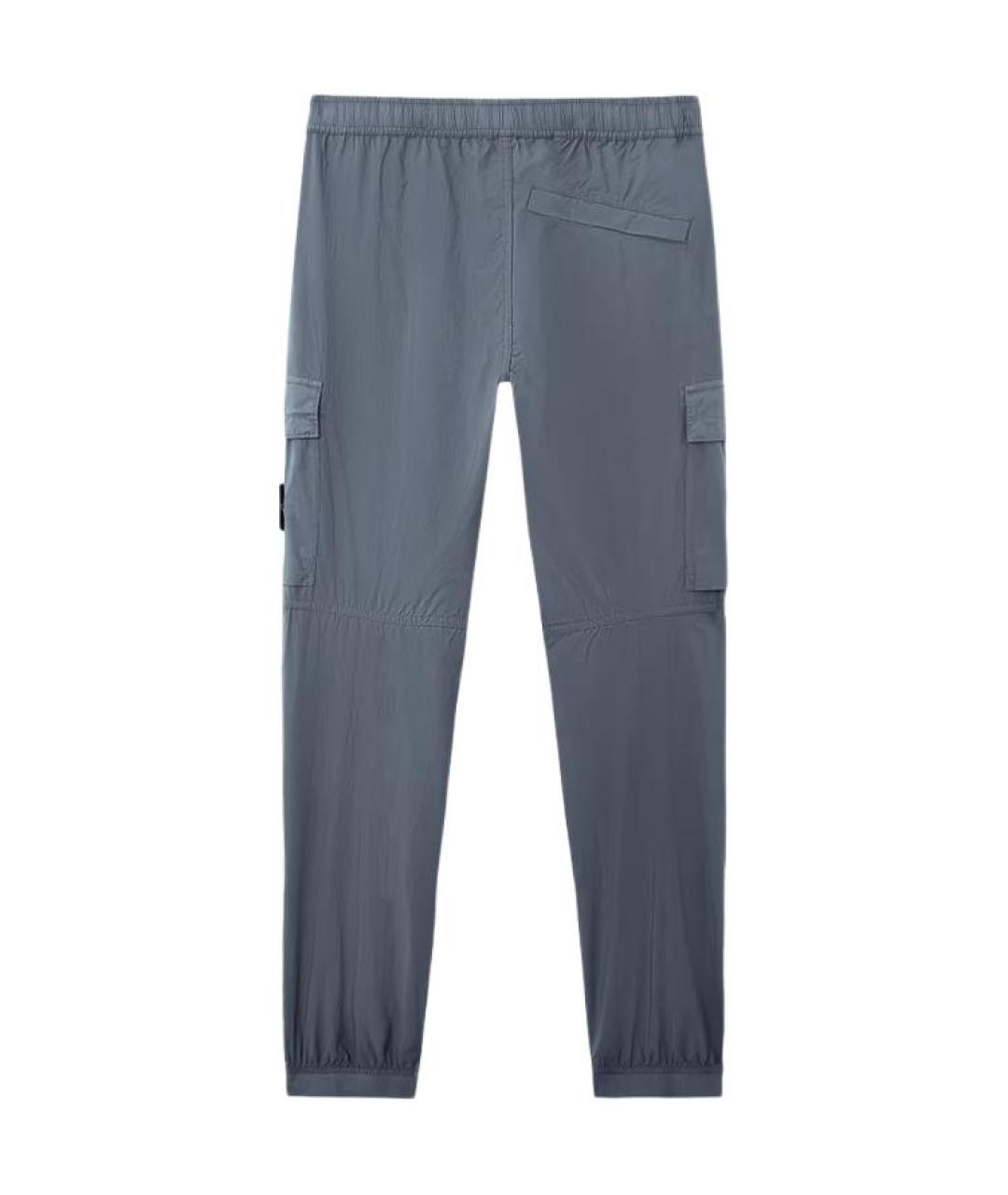 STONE ISLAND Синие повседневные брюки, фото 2