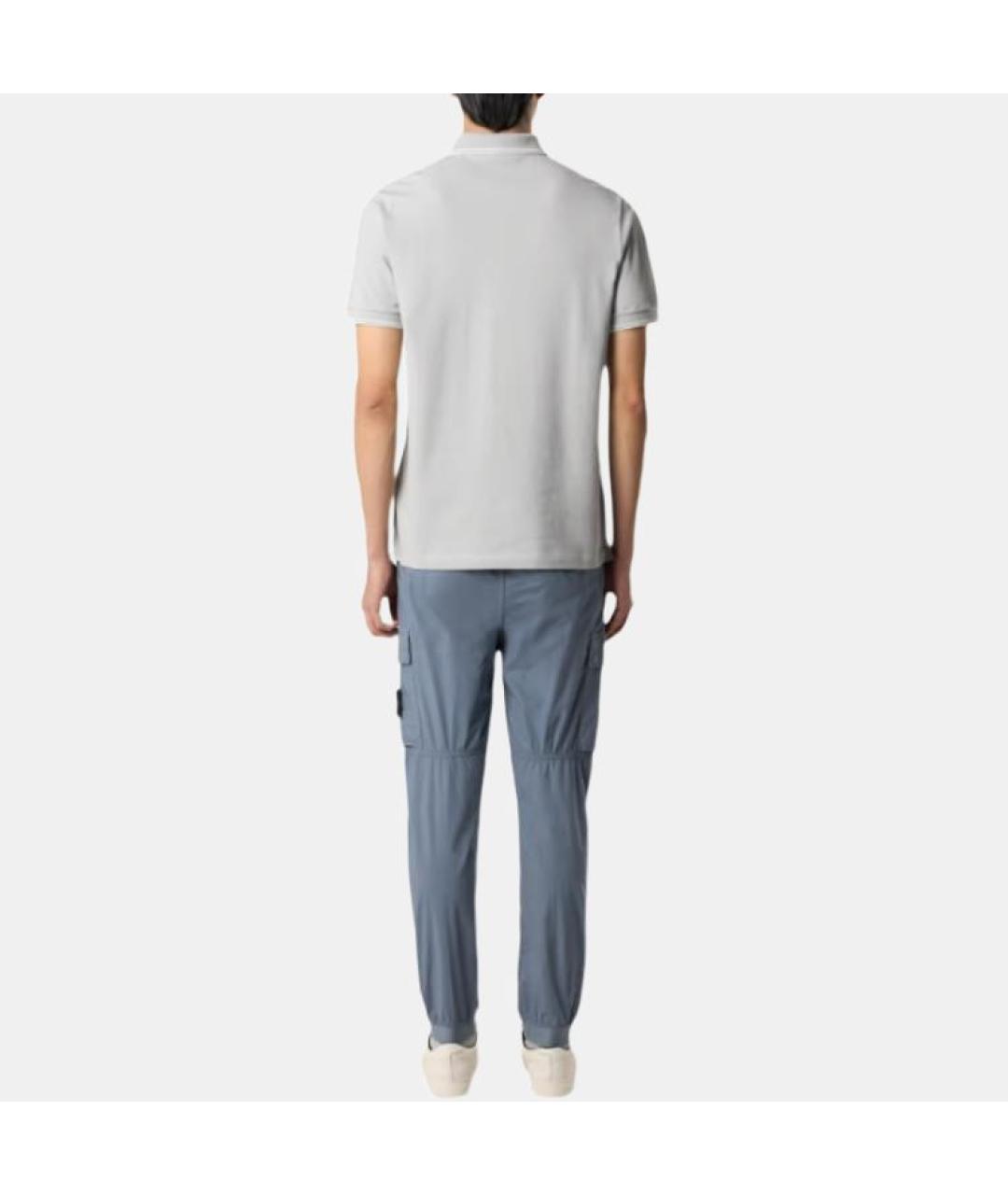 STONE ISLAND Синие повседневные брюки, фото 4