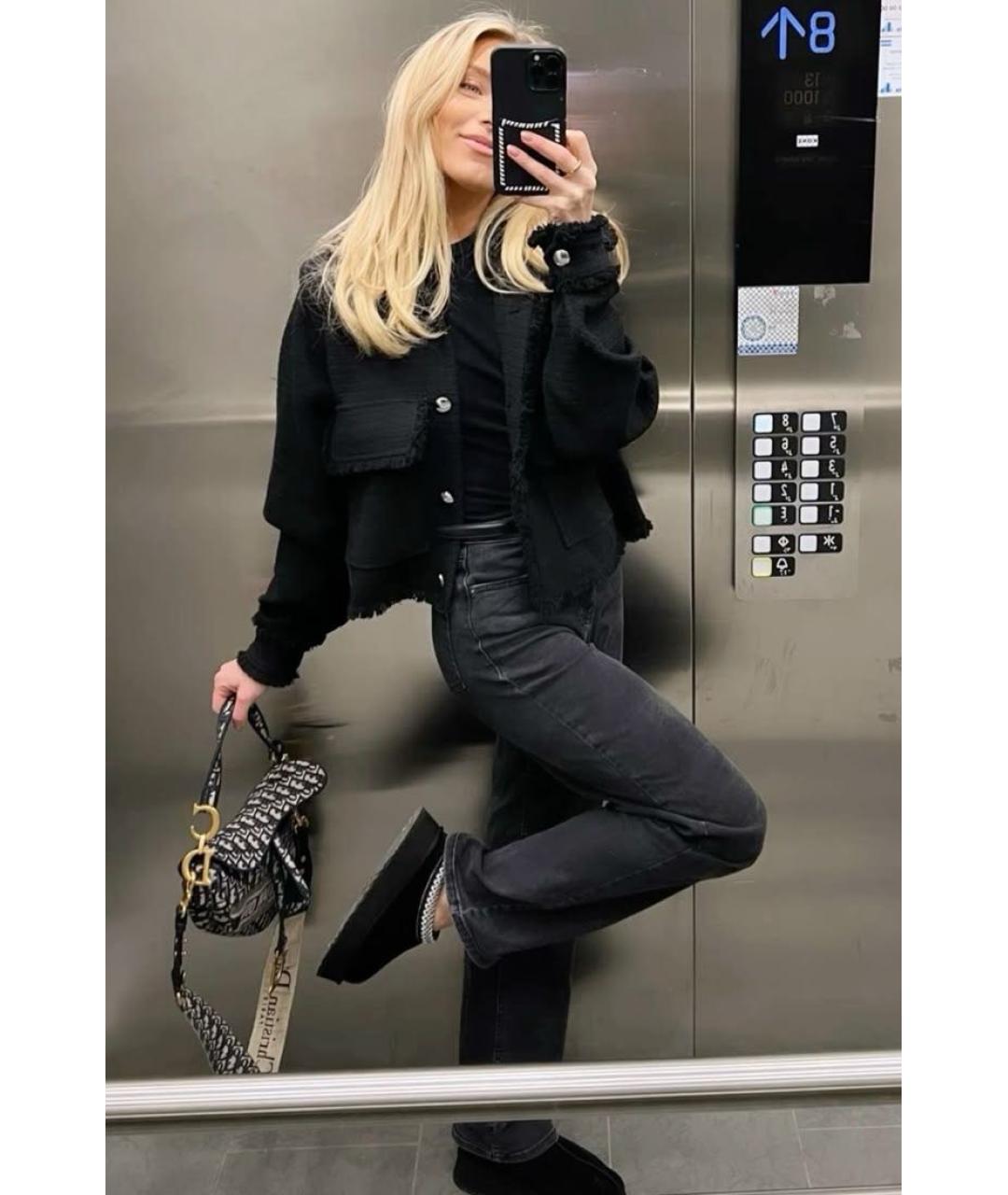 UGG AUSTRALIA Черные замшевые сабо, фото 6