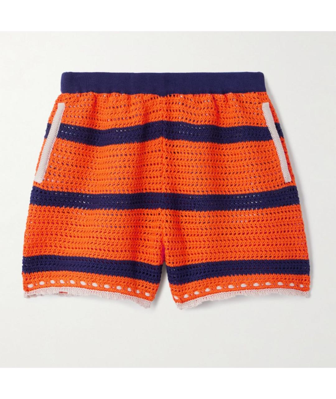 LA DOUBLE J Оранжевое хлопковые шорты, фото 5