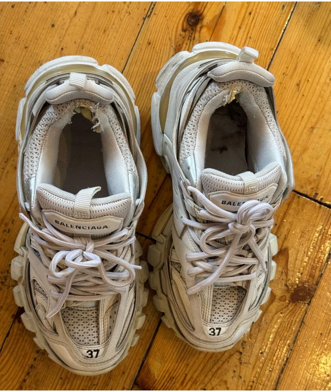 BALENCIAGA Белые кроссовки, фото 5