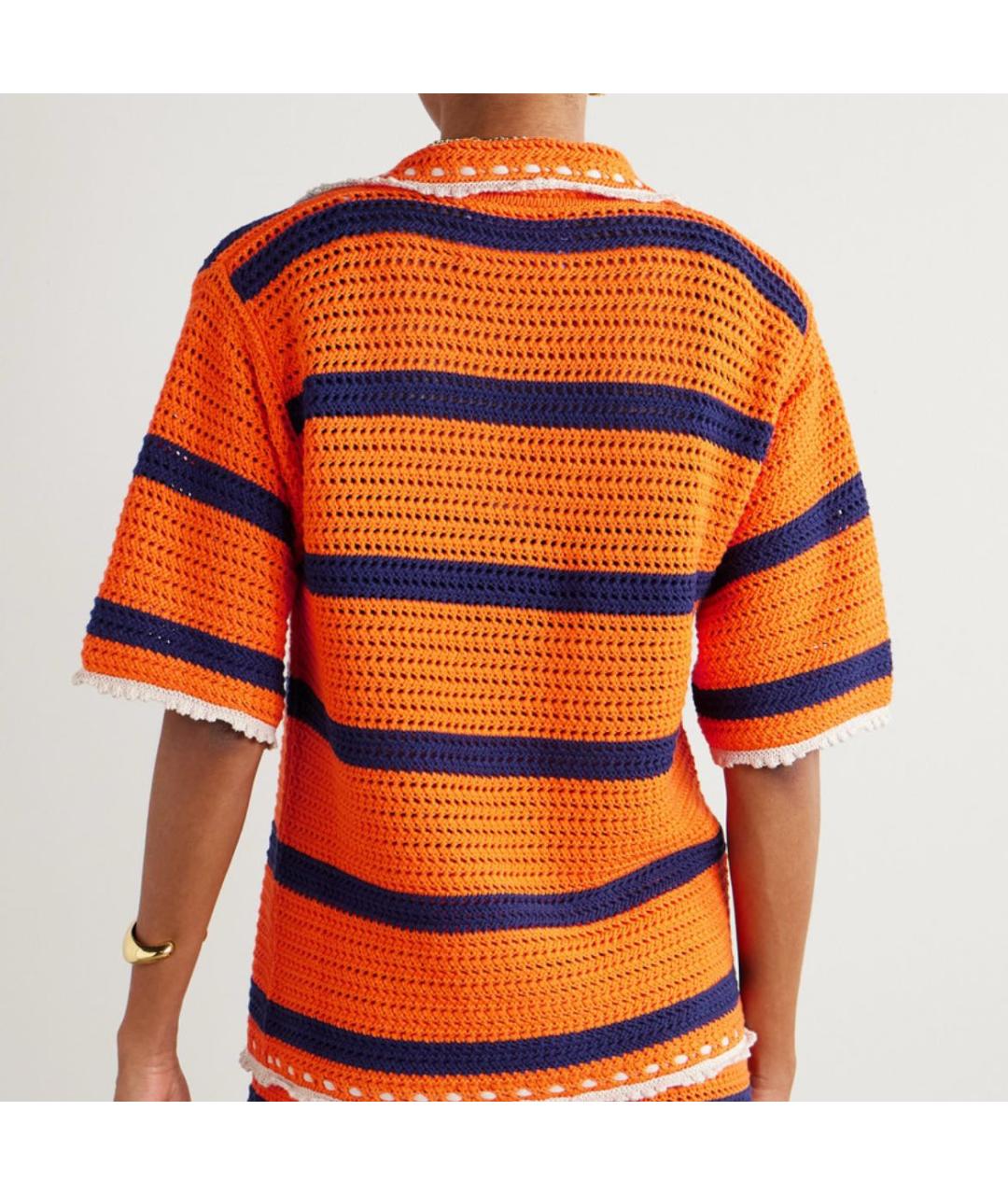 LA DOUBLE J Оранжевая хлопковая рубашка, фото 3