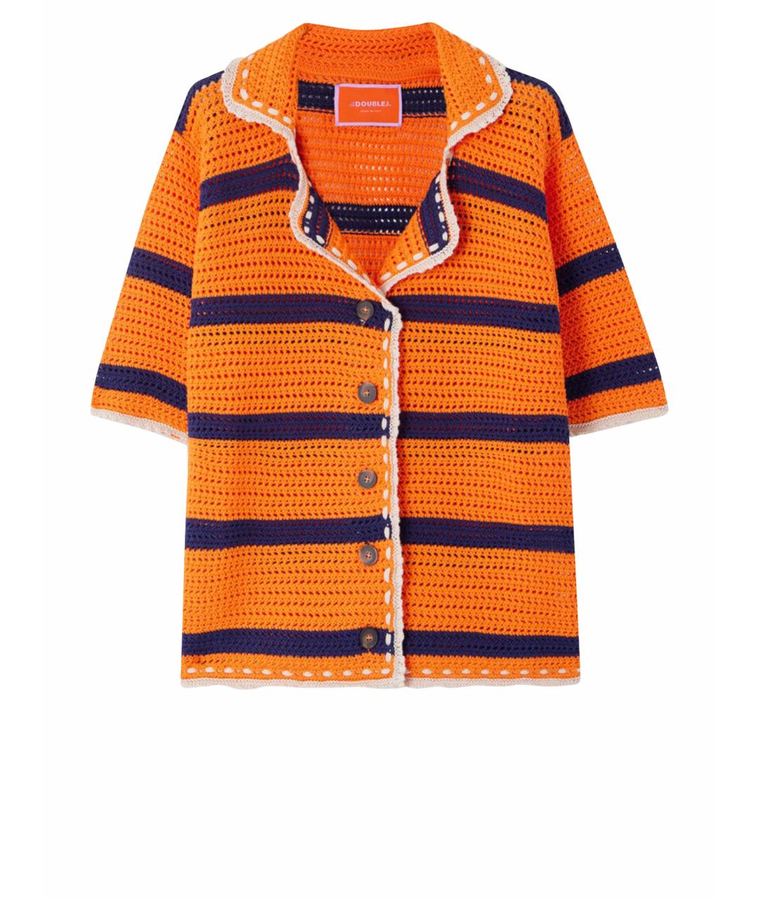 LA DOUBLE J Оранжевая хлопковая рубашка, фото 1
