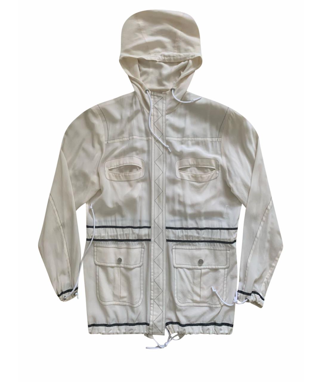 CHANEL Белая шелковая парка, фото 1