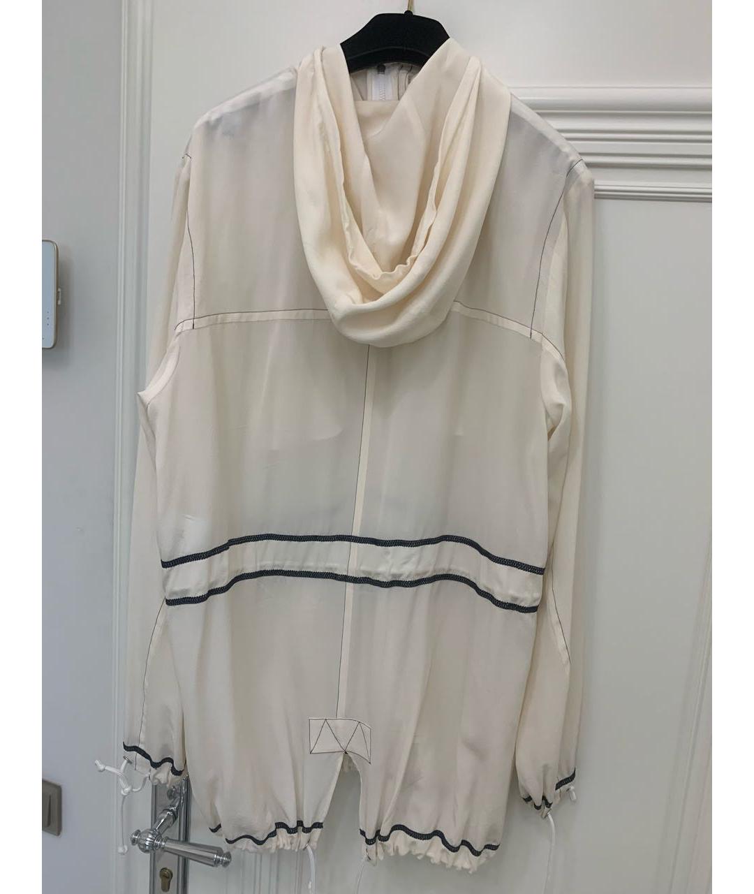 CHANEL Белая шелковая парка, фото 2