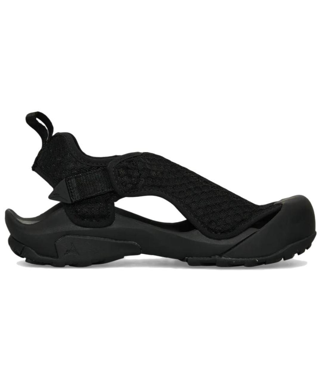 ROA Черные текстильные сандалии, фото 1