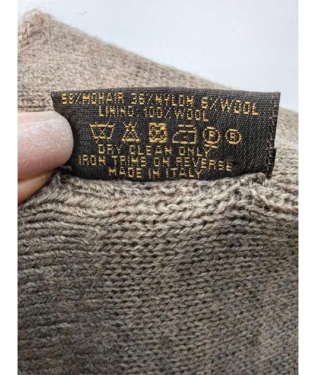 LOUIS VUITTON Бежевая шерстяная шапка, фото 5