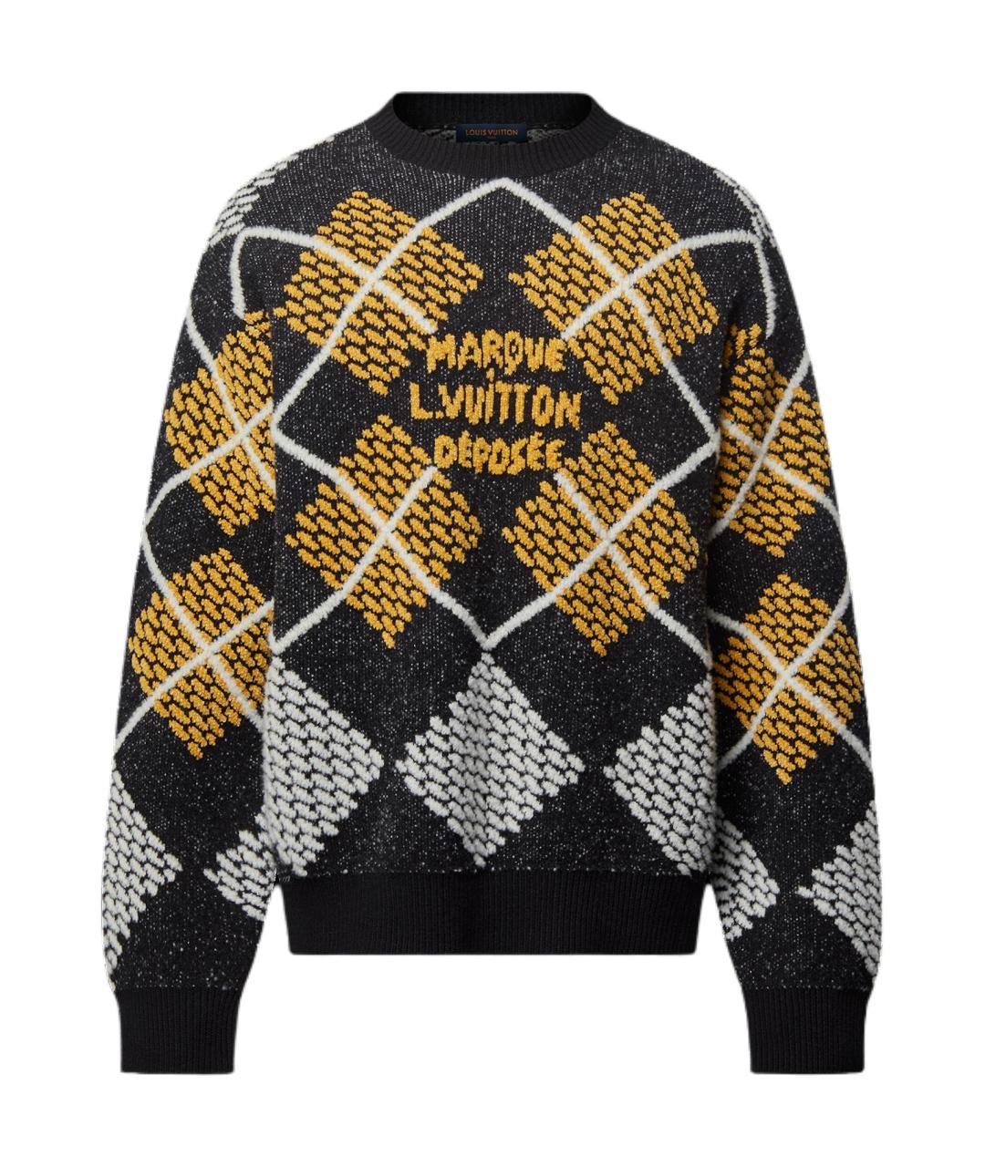 LOUIS VUITTON Черный джемпер / свитер, фото 1
