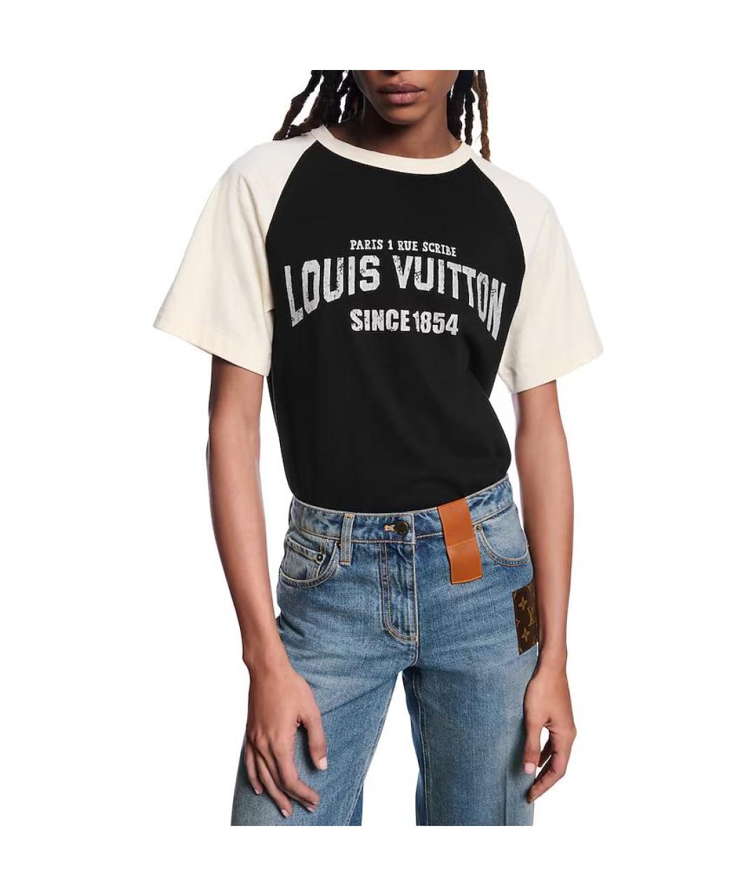 LOUIS VUITTON Черная футболка, фото 3