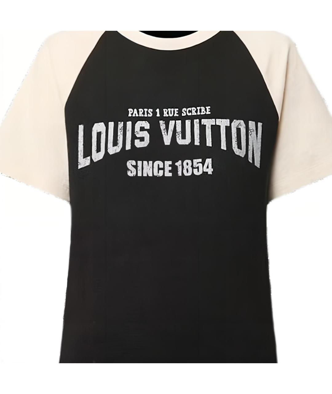 LOUIS VUITTON Черная футболка, фото 2