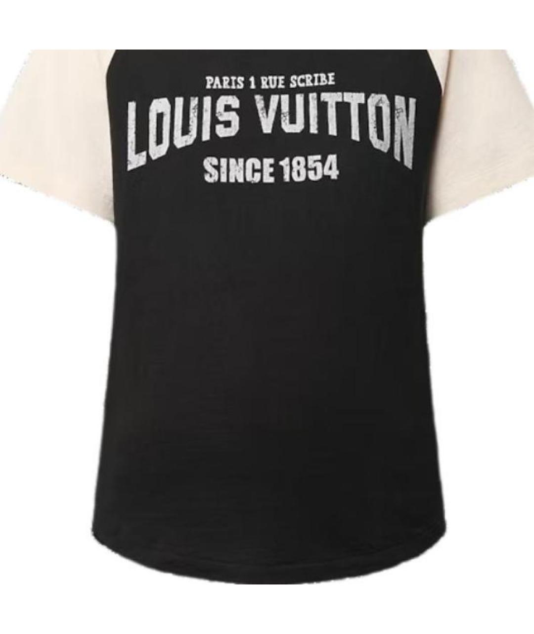 LOUIS VUITTON Черная футболка, фото 4