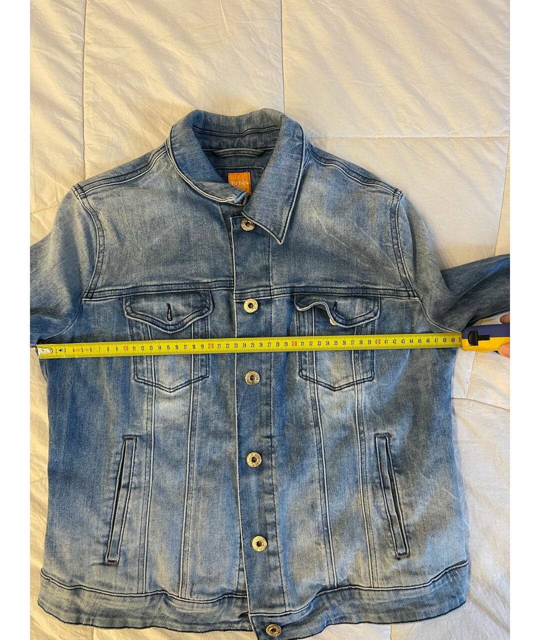 HUGO BOSS Голубая деним куртка, фото 6