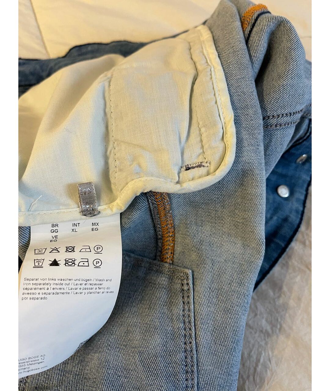 HUGO BOSS Голубая деним куртка, фото 3