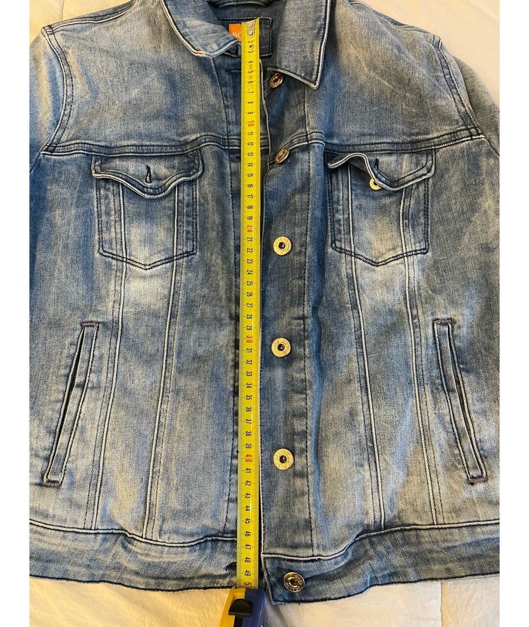 HUGO BOSS Голубая деним куртка, фото 5