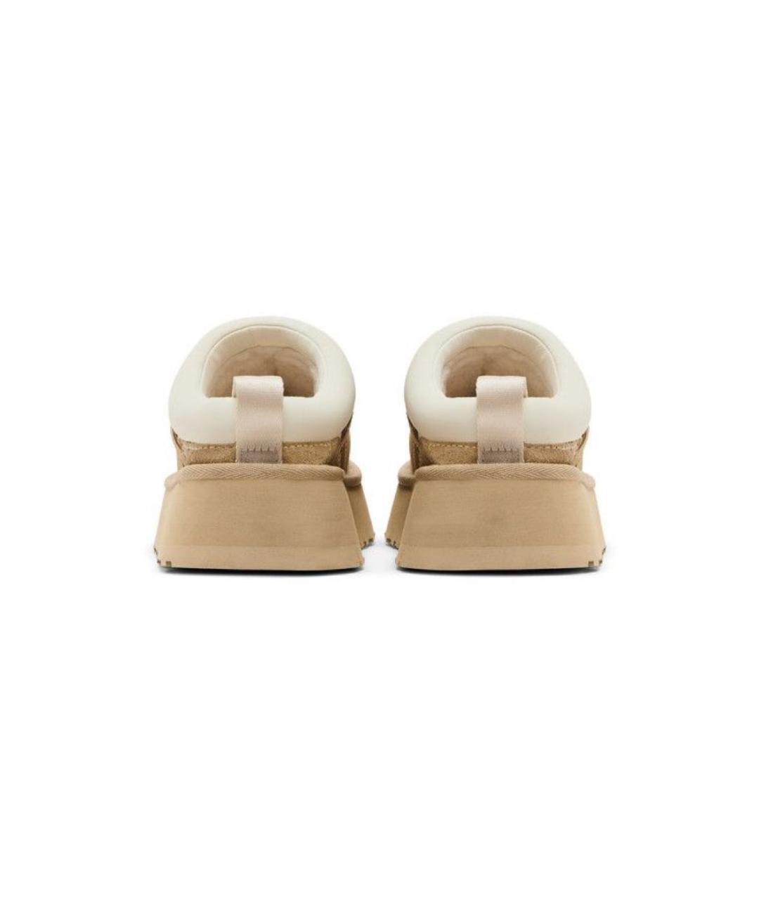 UGG AUSTRALIA Бежевые замшевые сабо, фото 4