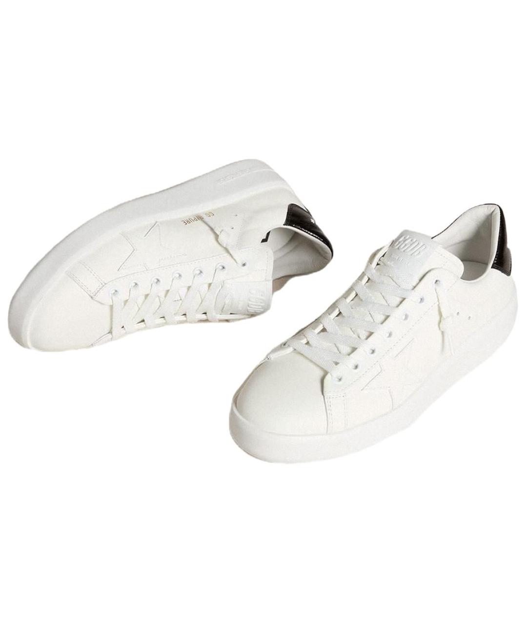 GOLDEN GOOSE DELUXE BRAND Белые кожаные кроссовки, фото 3