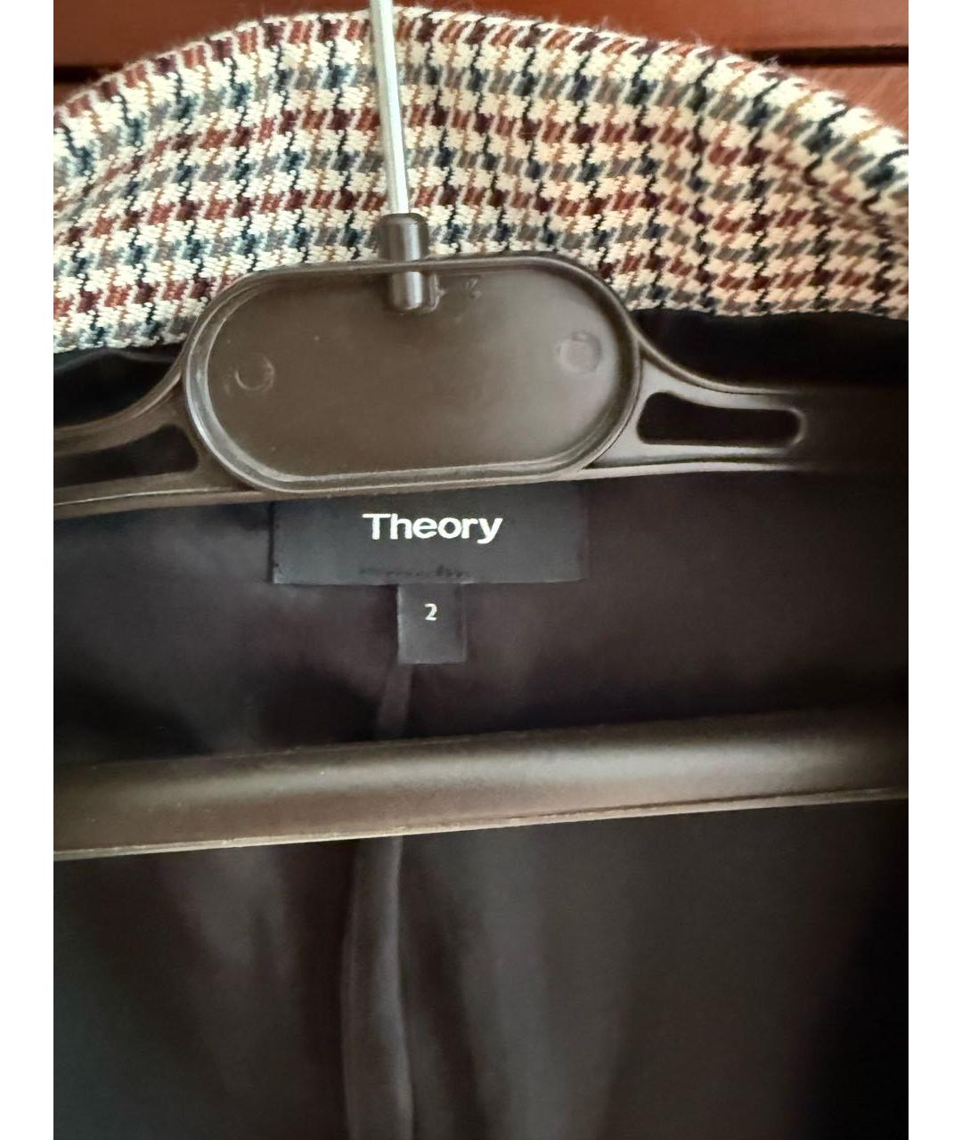 THEORY Коричневый хлопковый жакет/пиджак, фото 3